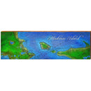 Mackinac Island Map Home Decor Art Print on Real Wood