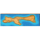 Madeline Island Map Home Decor Art Print on Real Wood