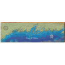Coast of Maine Map Wooden Sign | Wall Art Print on Real Wood 