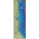 Coast of Maine Map Wooden Sign | Wall Art Print on Real Wood 