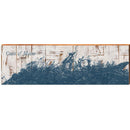 Coast of Maine Map Wooden Sign | Wall Art Print on Real Wood
