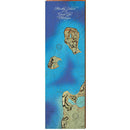 Manitou Island, Lake Michigan Map Home Decor Art Print on Real Wood
