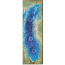 The Great Lake Michigan Map Home Decor Art Print on Real Wood