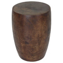 Haussmann Wood Merlot End Table 15 D x 20 inch Height Dark Walnut Oil