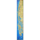 Marco Island, Florida Topographical Styled Map Large Wall Art | Wall Art Print on Real Wood
