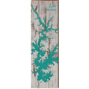 Lake Norman, North Carolina Map | Wall Art Print on Real Wood