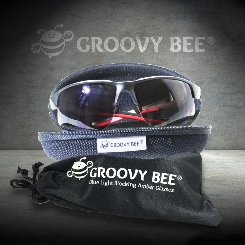 Groovy Bee® Blue Light Blocking Amber Glasses