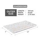 Decorative Tray Mother of Pearl Collection in 12x7 Inch, White