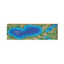 Otter Tail Lake Map Home Decor Art Print on Real Wood