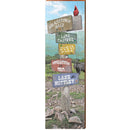 Brasstown Bald Mountain Directional | Wall Art Print on Real Wood