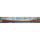 Welcome to the Toccoa Red Canoe | Wall Art Print on Real Wood