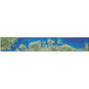 Oyster Bay Map Home Decor Art Print on Real Wood