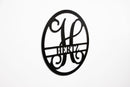 Monogram Metal Wall Art – Personalized Initial Letter Home Decor