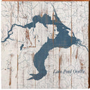 Lake Pend Oreille, Idaho Map Wooden Sign | Wall Art Print on Real Wood