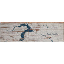 Lake Pend Oreille, Florida Map | Wall Art Print on Real Wood
