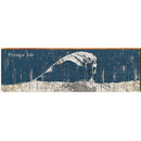 Presque Isle Shabby Map Home Decor Art Print on Real Wood
