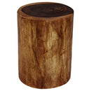 Haussmann Wood Stump End Table-Stand 11-14 in DIA x 18 in Height Walnut Oil