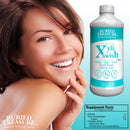 Xyli Swish All-Natural Mouth Rinse - Alcohol & Fluoride-Free with Xylitol, Aloe Vera, Purified Silver, Peppermint Oil - Safe to Swallow, Refreshing Taste - 16oz, 48 Servings