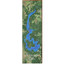 Raccoon Lake Map Home Decor Art Print on Real Wood