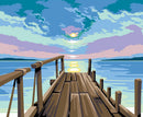 Needlepoint canvas for halfstitch without yarn At The End Of The World MRC1345183 Margot de Paris Printed Tapestry Canvas