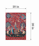 Needlepoint canvas for halfstitch without yarn Can.Seul Lady With A Unicorn MRC1432204 Margot de Paris Printed Tapestry Canvas