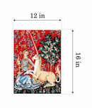 Needlepoint canvas for halfstitch without yarn Lady Unicorn View MRC1531134 Margot de Paris Printed Tapestry Canvas