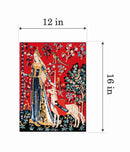 Needlepoint canvas for halfstitch without yarn Lady Unicorn Touch MRC1531136 Margot de Paris Printed Tapestry Canvas