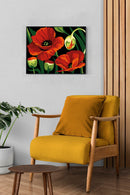 Needlepoint Kit Poppies MRCK7666024115 Margot de Paris Printed Tapestry Canvas
