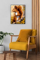 Needlepoint canvas for halfstitch without yarn The Squirrel Unit MRCU722344 Margot de Paris Printed Tapestry Canvas