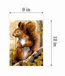 Needlepoint canvas for halfstitch without yarn The Squirrel Unit MRCU722344 Margot de Paris Printed Tapestry Canvas