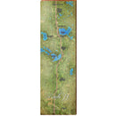 Route 13 Map Home Decor Art Print on Real Wood