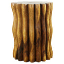 Haussmann Wood Stump End Table Mangrove Root 15 in DIA x 20 in Height Oak Oil
