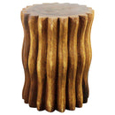 Haussmann Wood Stump End Table Mangrove Root 15 in DIA x 20 in Height Oak Oil
