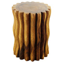 Haussmann Wood Stump End Table Mangrove Root 15 in DIA x 20 in Height Oak Oil