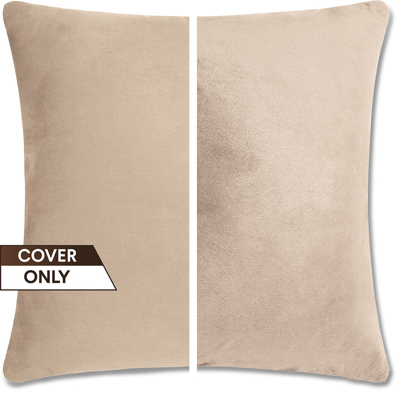 16x16 Throw Pillow - 2 PCS / 4 Sided Luxurious Premium Pillow with Reversible Cover Microsuede/Microplush Fabric. Forever Fluffy, Outstanding Beauty & Support. Soft & Beyond Comfortable