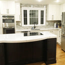 Verona Polished 11"x17" Slides Marble Mosaic kitchen view