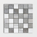 Citylight & Bosphorus 12"x12" Textured 2x2 Marble Mosaic angle view