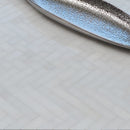 Ice white 16 5/6"x12 1/16" Polished Mixed Herringbone Marble Mosaic Product shoot mosaic view