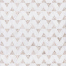 Silver light 12 3/8"x12 3/8" Snow White Honed Monte Marble Mosaic Product shoot mosaic view