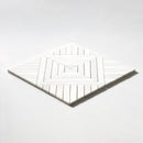 Ice white 14 5/16"x14 5/16" Multi Finish Ponte Marble Mosaic Product shoot mosaic view 1