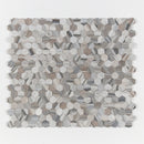 Citylight Polished 10 3/8"x12" Hexagon Marble Mosaic wall view