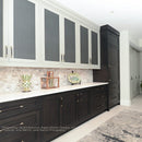 Citylight Polished 11 13/16"x13 9/16" Autumn Leaf Marble Mosaic kitchen view