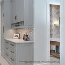 Citylight Polished 11 13/16"x13 9/16" Autumn Leaf Marble Mosaic kitchen view 2