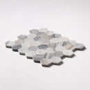 Citylight Honed 10 3/8"x12" Hexagon 2 Marble Mosaic Product shoot mosaic view 2