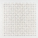 Ice white 12"x12" Honed Diagonal Basket Weave Marble Mosaic Prouct shoot mosaic view
