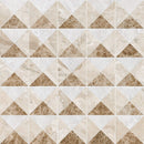 Oyama Clear Ice, Diana Royal, Paradise 12 1/2"x12 1/2" Polished Devon Marble Mosaic