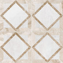 Bear Clear Ice Diana Royal, Paradise 13 9/16"x13 9/16" Polished Kent Marble Mosaic angle view