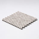 Penny Round Shadow 11 1/4"x11 3/4" Honed Penny Round Marble Mosaic Product shoot mosaic view 1