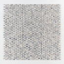 Penny Round Skyline Multi Finish 11 1/4"x11 3/4" Marble Mosaic top view 2