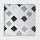 Keefer Mix 12 5/8"x12 5/8" Honed Louna Marble Mosaic tile view